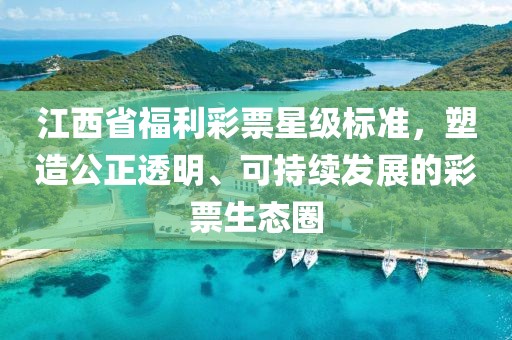 江西省福利彩票星级标准，塑造公正透明、可持续发展的彩票生态圈