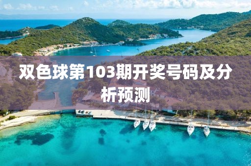 双色球第103期开奖号码及分析预测