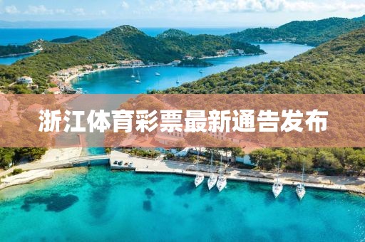 浙江体育彩票最新通告发布