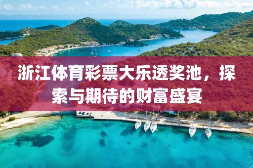 浙江体育彩票大乐透奖池，探索与期待的财富盛宴