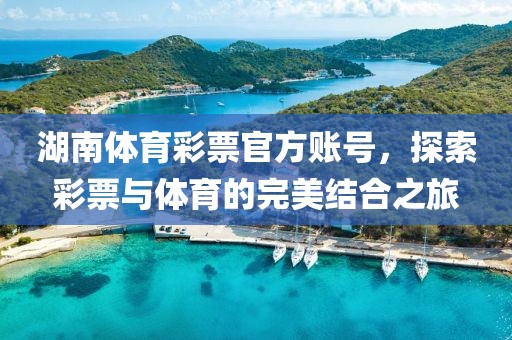 湖南体育彩票官方账号，探索彩票与体育的完美结合之旅