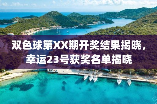 双色球第XX期开奖结果揭晓，幸运23号获奖名单揭晓