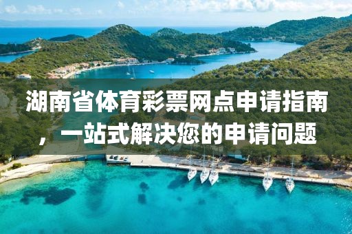 湖南省体育彩票网点申请指南，一站式解决您的申请问题